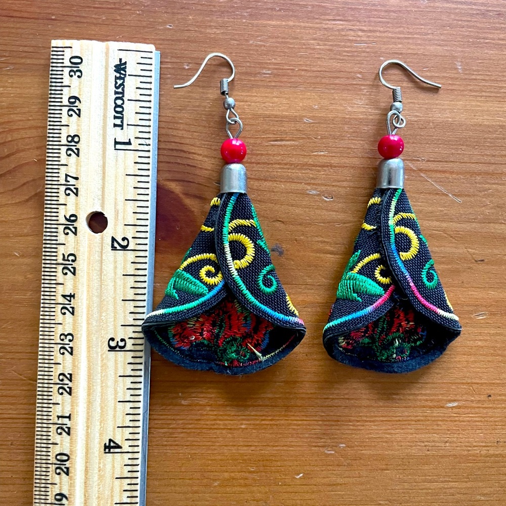 Large Boho Summer Statement Earrings - image 2